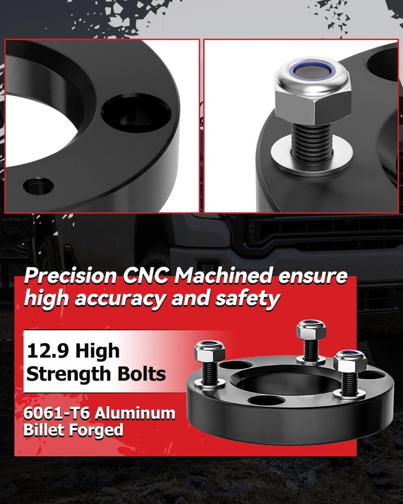 PROEZE 1.5" Front Leveling Lift Kits for 2004-2024 F150 2003-2018 Expedition 2005-2008 Mark LT, 1.5'' Forged Front Strut Spacers Lift Kits - Image 5